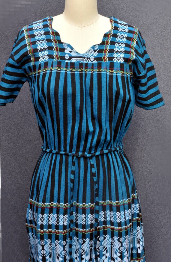 Vintage 1970s Dress Cotton Dress from Guatemala - image 7