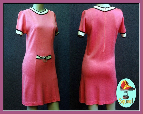 Vintage 1960s Pink Mod Dress
