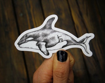 Orca Whale Sticker Decal