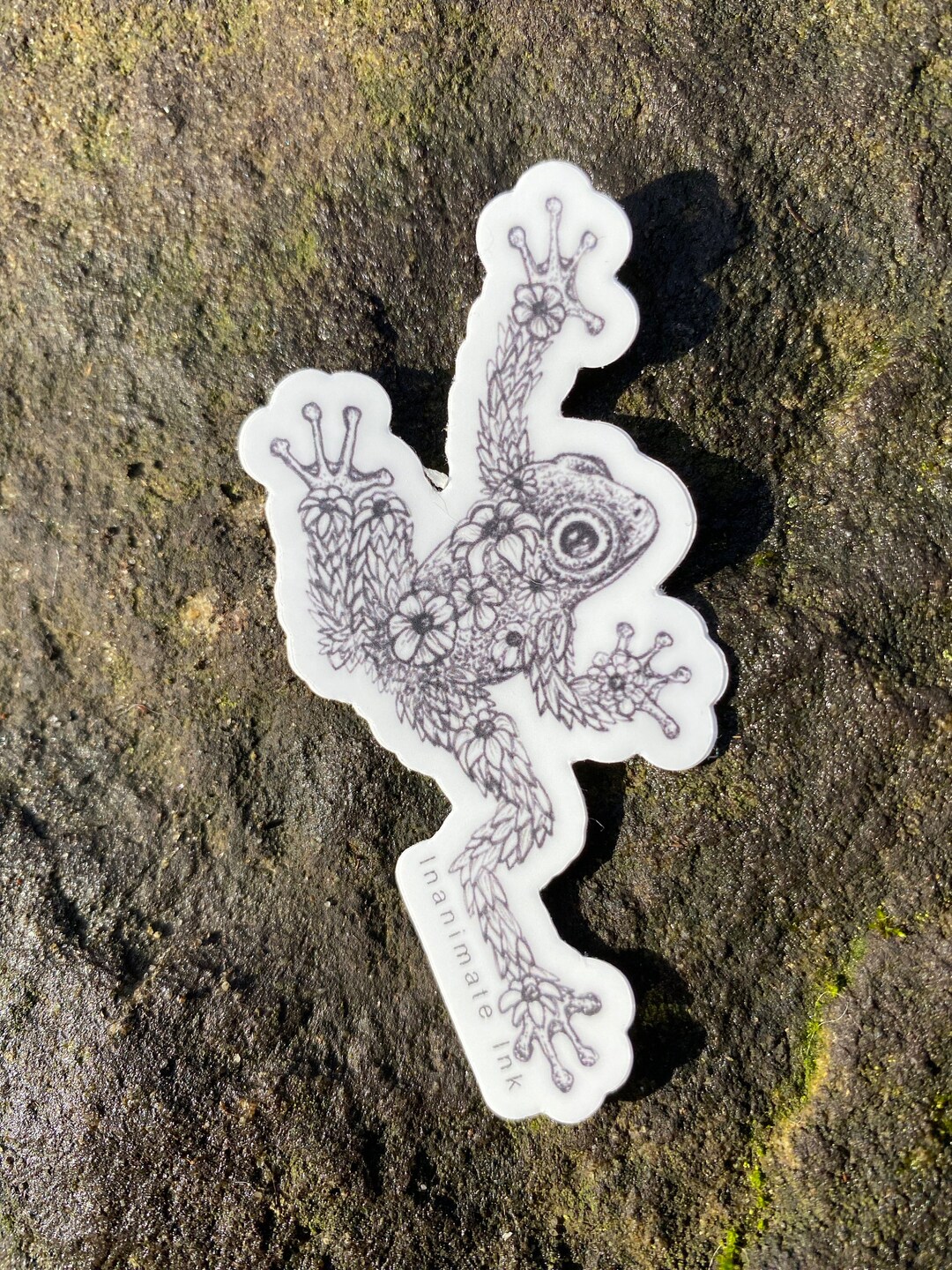 Hippy Flower Frog Vinyl Decal Sticker - Etsy