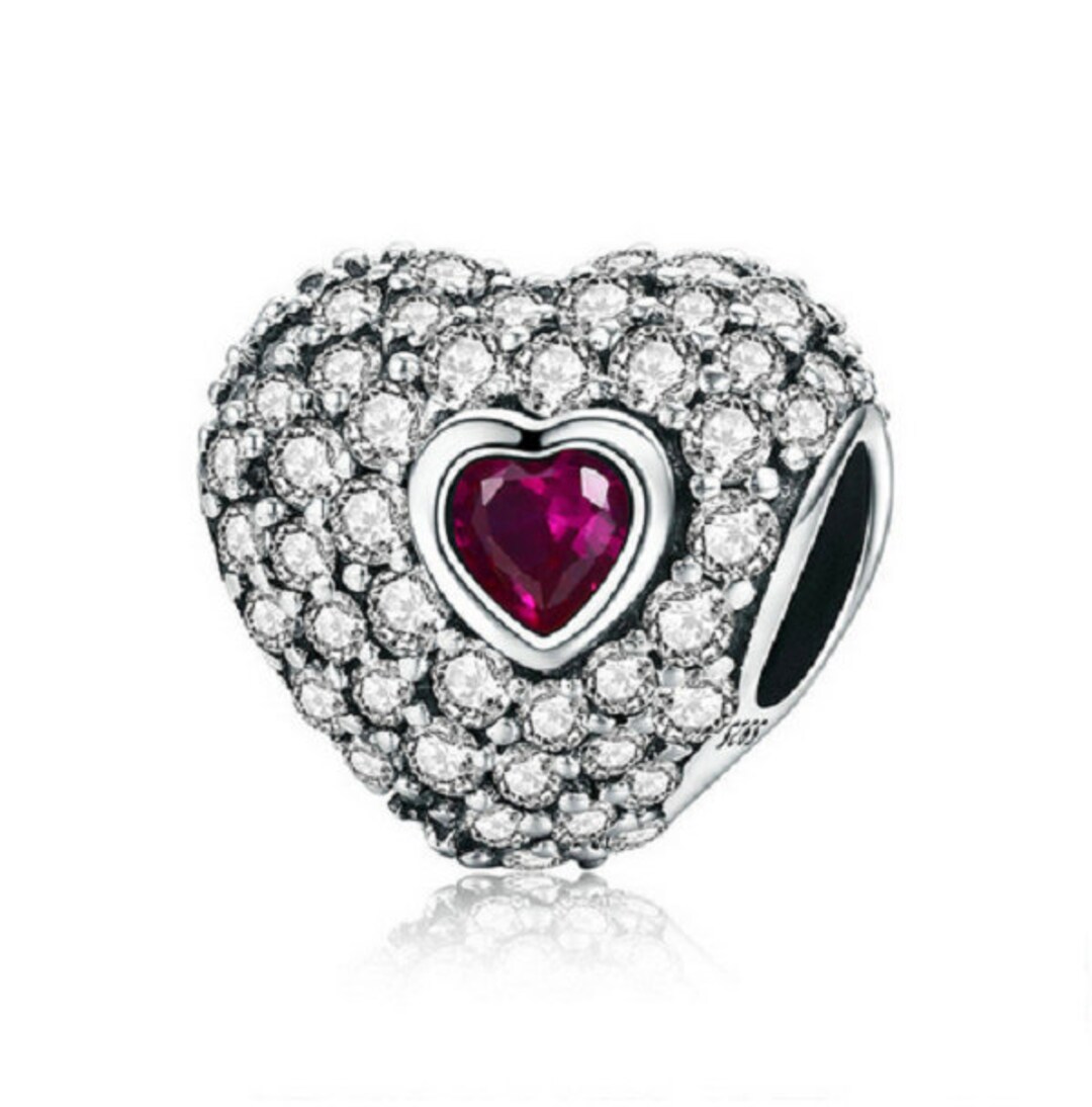 Breloque Saint Valentin Beebeecraft 925 Breloque Petit Cœur Laiton Plaqué Argent 3D - 10 Breloques Amour Pour Fabrication Bijoux Collier Bracelet ( 10x10x3.5mm