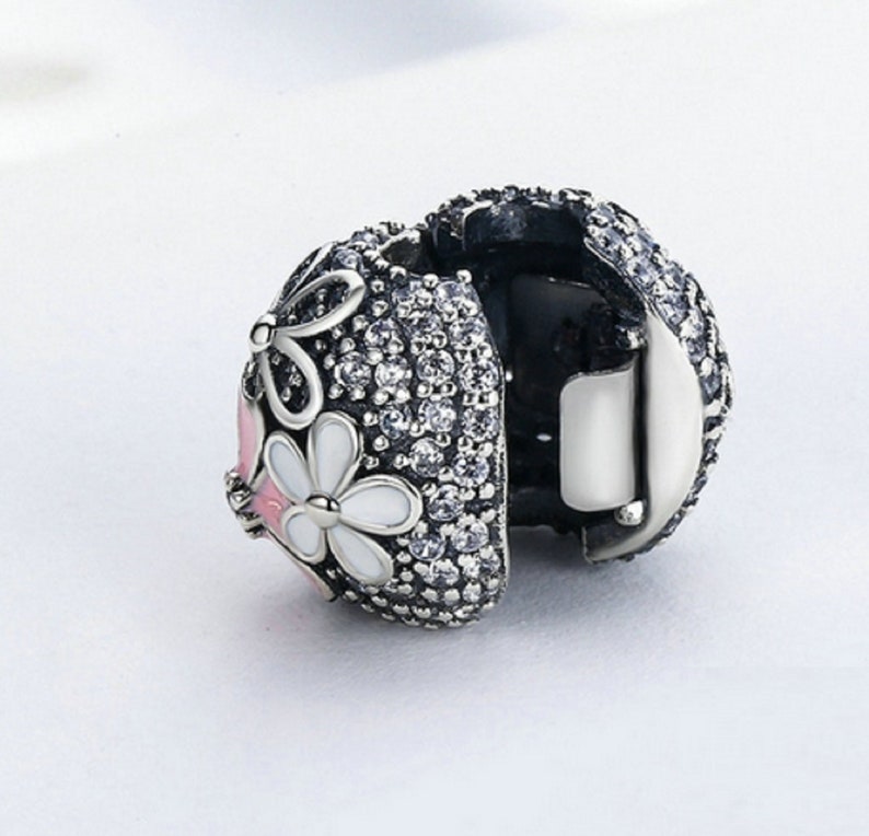 Poetic Blooms Clip Beads Charm 100 925 Sterling Silver Fit Etsy