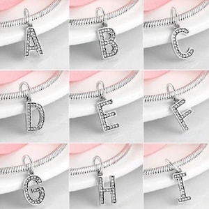  QWKLNRA Girls' Bracelets,H Letter Initial for Women