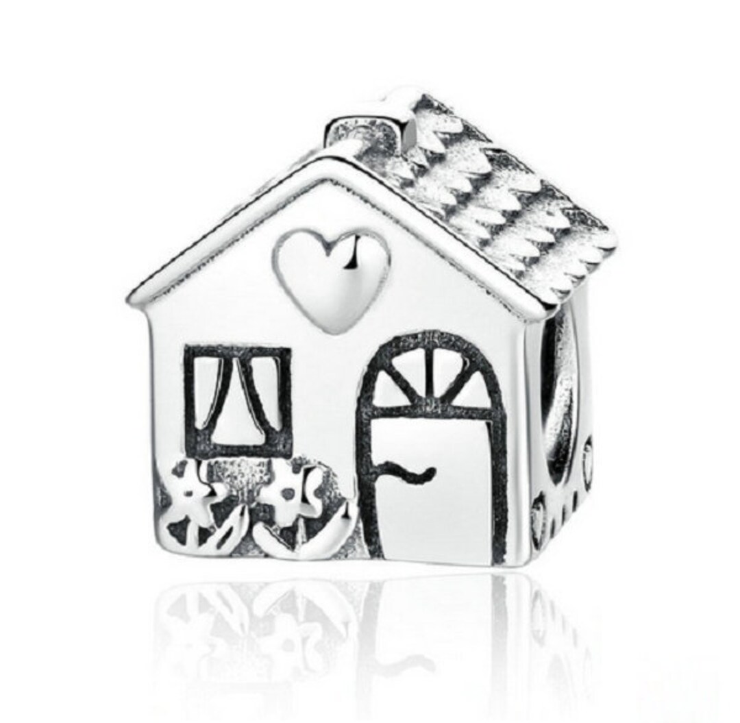 Love Heart House Charms Bracelets Families Gift Fine Jewelry 925