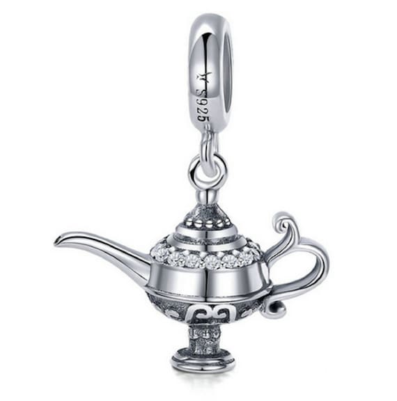ALADDIN Magic Lamp Genie Real .925 Sterling silver European bead ITALIAN CHARM ALADDIN Magic Lamp Genie Real .925 Sterling silver European bead ITALIAN CHARM