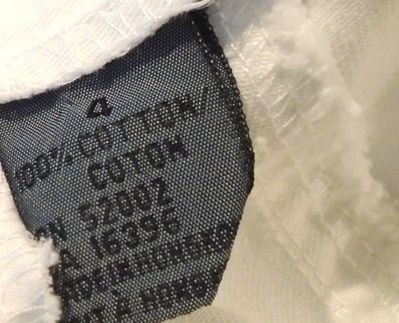 Vintage 80s High Waist White Trouser Pants Size 4 Cotton
