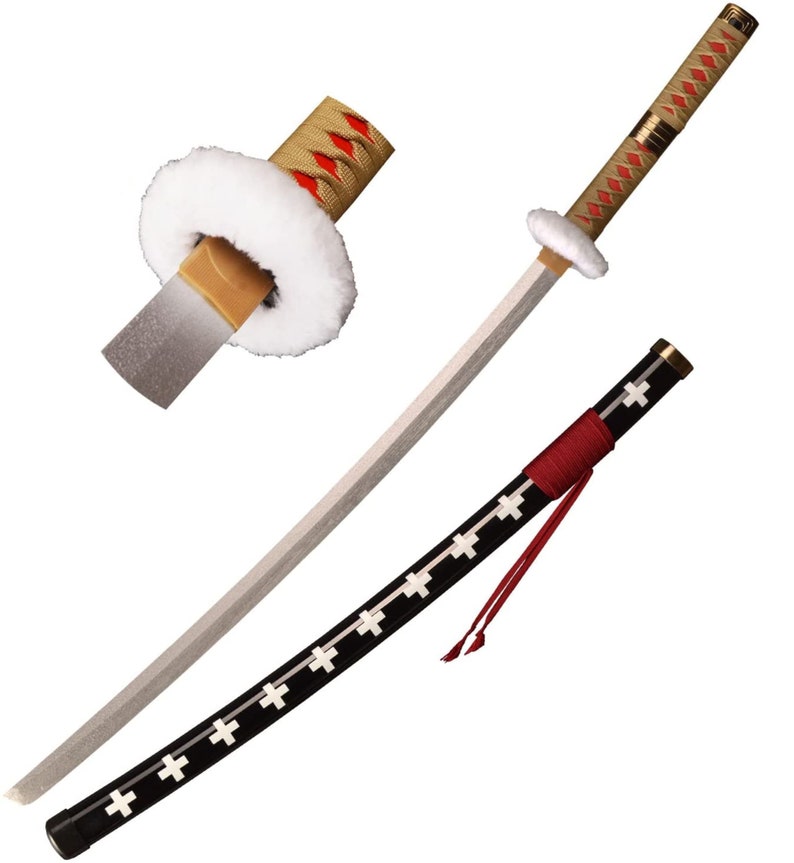 Katana One Piece Wooden Trafalgar Law Sword Cosplay With Scabbard 