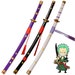 UK Seller One Piece Roronoa Zoro Katana Cosplay Wooden Yama Enma Swords Slash of Sky Feathers Replica Props 103cm 
