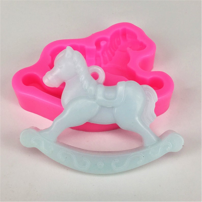 Rocking Horse Silicone Mold Trojan Horse Mold Desing #2 NCSM0232