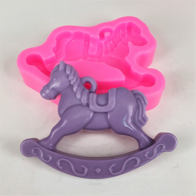 Rocking Horse Silicone Mold Trojan Horse Mold Desing #2 NCSM0232