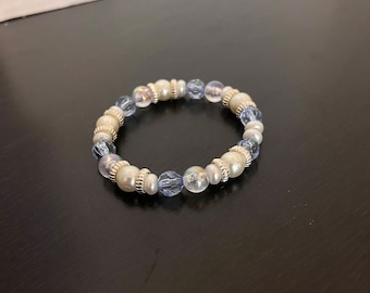 Blue pearl bracelet