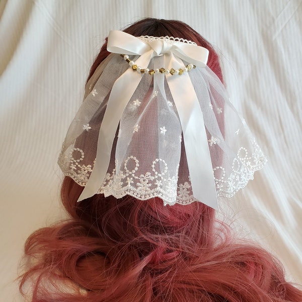 Sweet Lolita/ Bridal Beadded Hair Comb