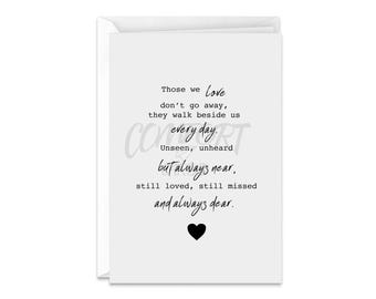 Sympathy Card for Loss: Heartfelt Poem (Digital Download)