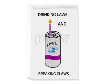 Tarjeta de cumpleaños divertida de White Claw: regalo ingenioso para los amantes del agua carbonatada (descarga digital)