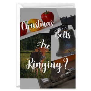 Funny Pun Handmade Christmas Card with All Kinds of Ringing Holiday Bells