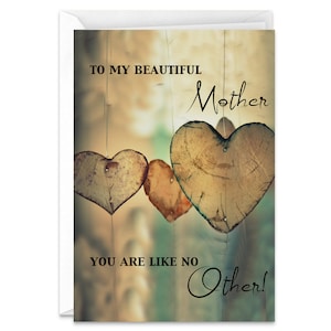 To My Beautiful Mother Handmade Greeting Card for Mother’s Day