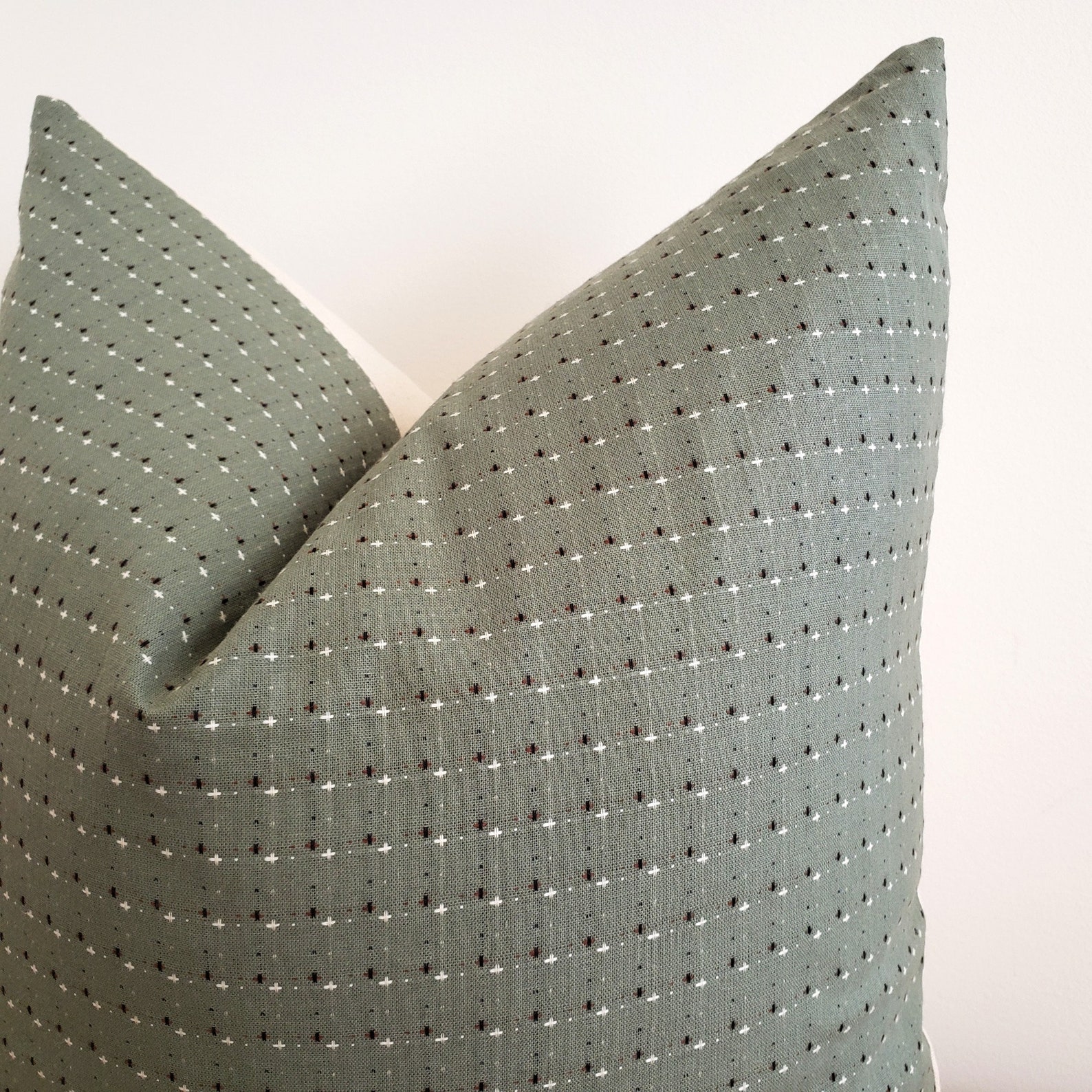 Sage Green Pillow Cover Minimalist Pillow Cover Thai Etsy