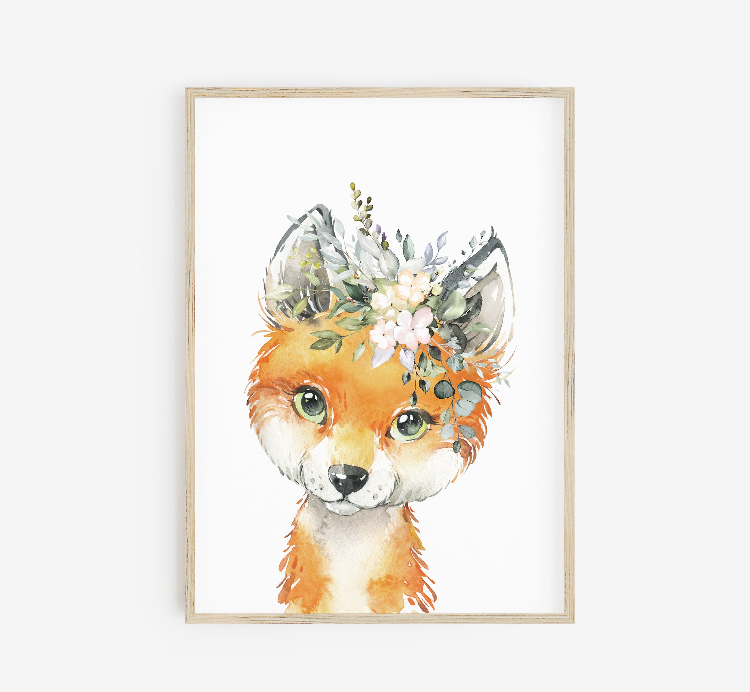 Woodland Nursery Love Lives Here Watercolor Nursery Art Woodland Nursery Art Watercolor Woodland Art DIGITAL-YOU PRINT Woodland Decor