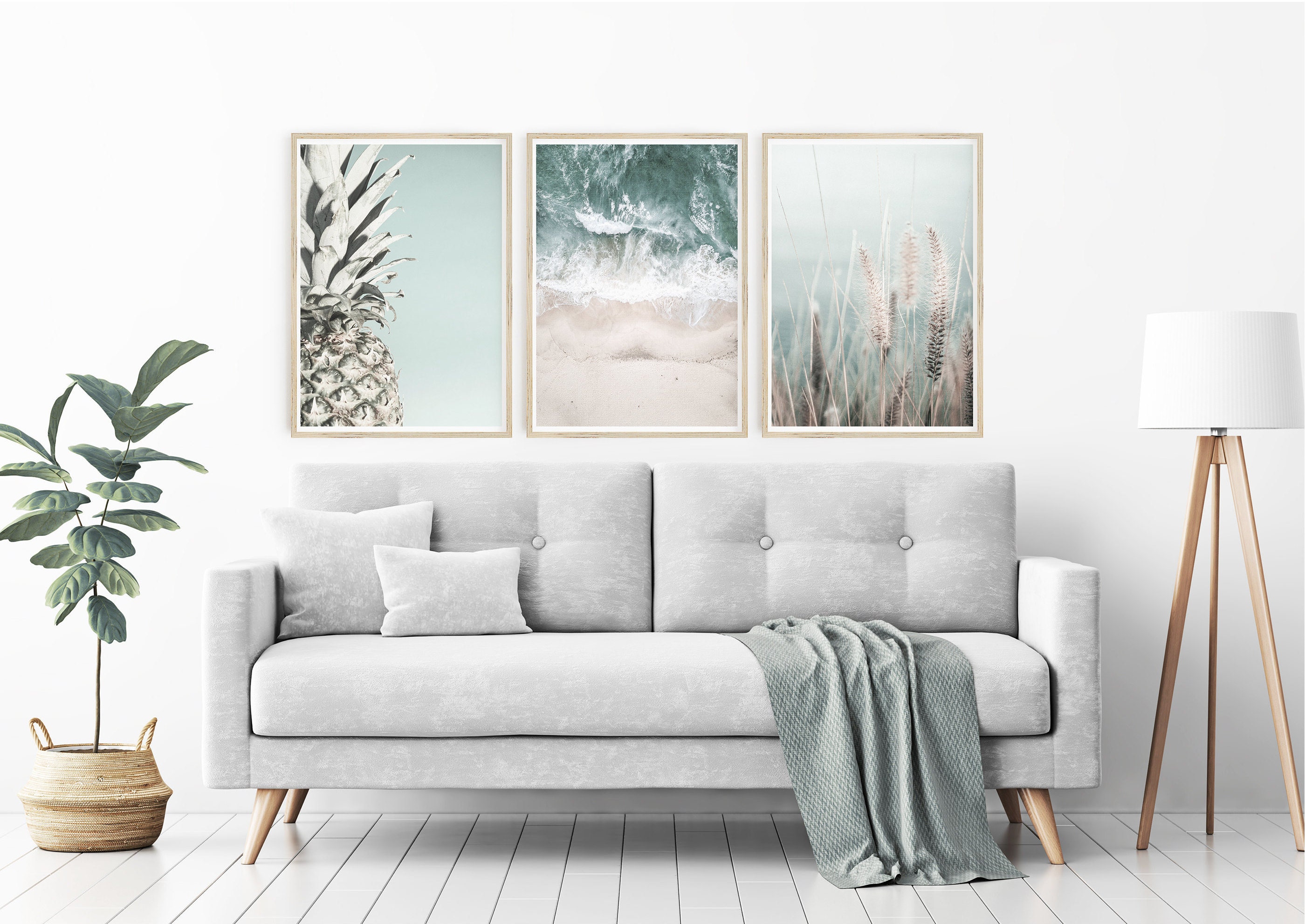 Ocean Cattails Wall Art
