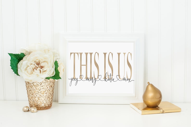Personalized This is Us Family Printable Anniversary Gift Etsy