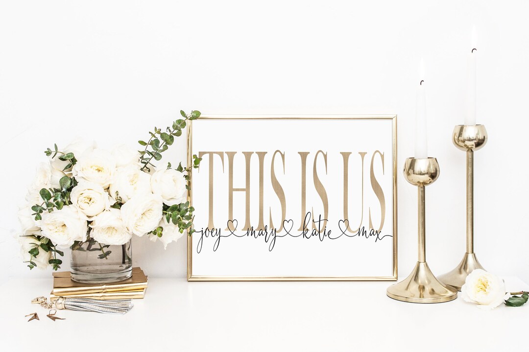 Personalized This is Us Family Printable, Anniversary Gift, Home Decor ...