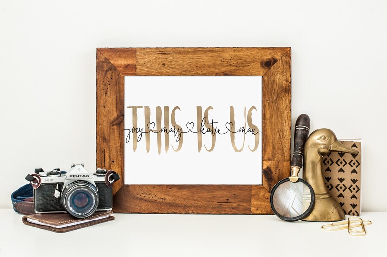 Personalized This is Us Family Printable Anniversary Gift Etsy