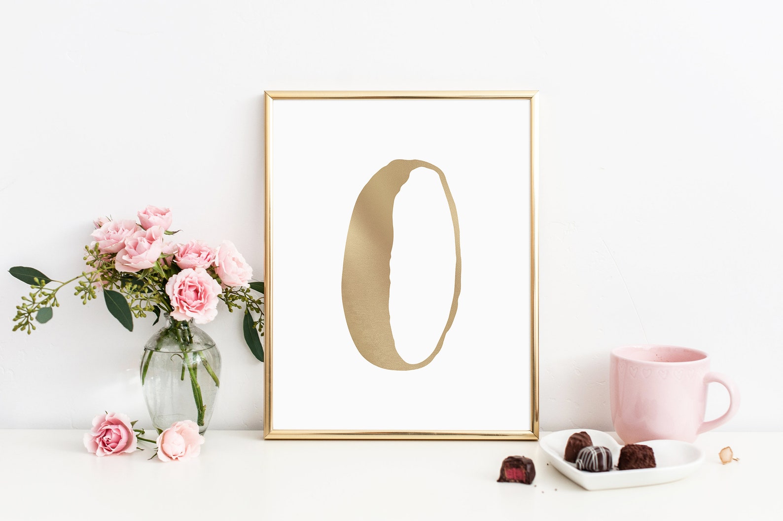 XO Wall Print XO Gold Modern Wall Art Prints Set of 2 Etsy