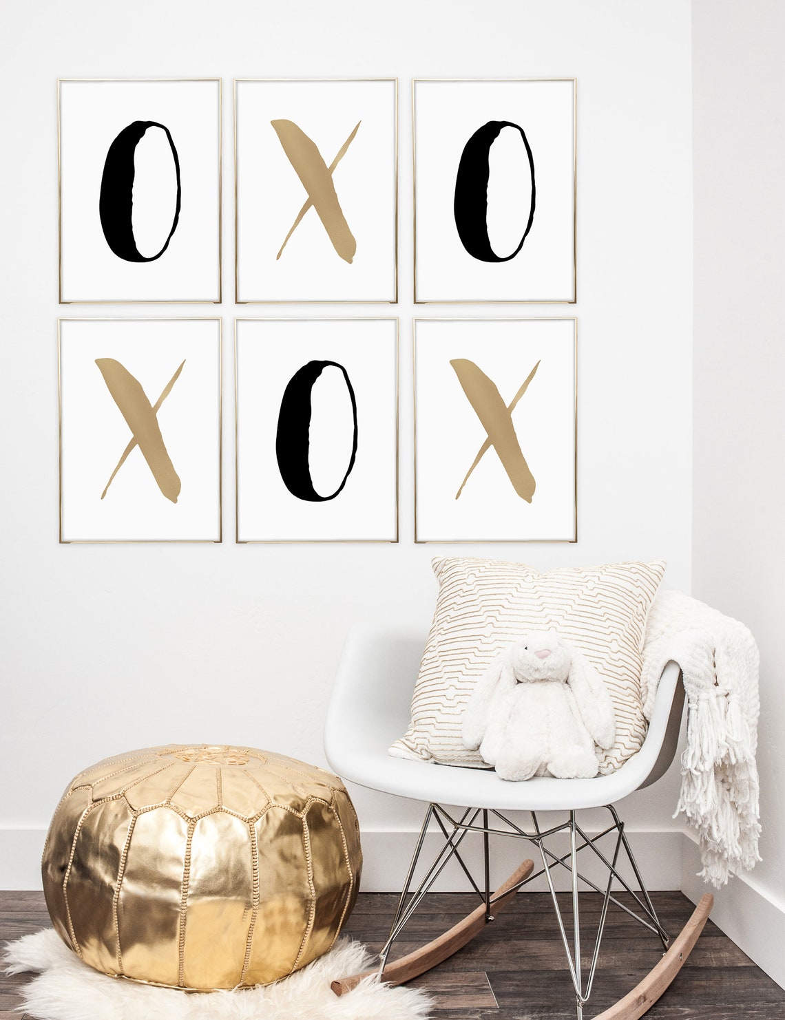 XO Wall Print XO Modern Wall Art Prints Set Of 2 Printable Etsy