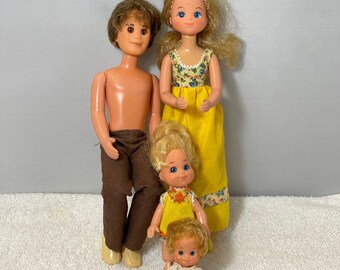 Vintage Sunshine Family Dolls Set of 4 Dolls 1970 s Etsy