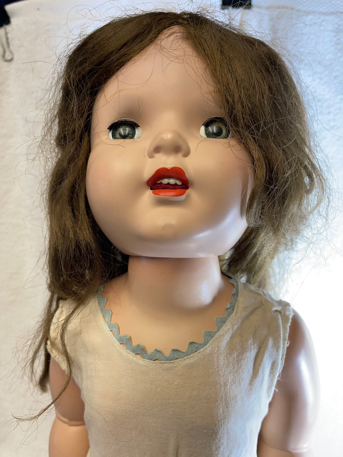 Vintage Hard Plastic Doll 26 Tall Circa 1960's Etsy