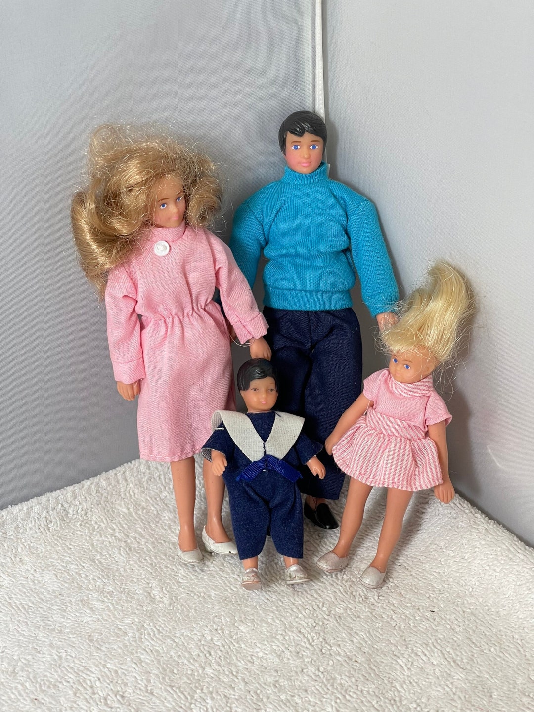 Vintage Dollhouse Dolls Horsman Set of 4 Dolls Etsy