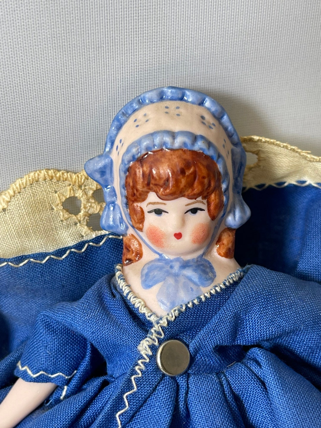 Vintage Dollhouse Doll 4.5 Tall Unmarked Etsy