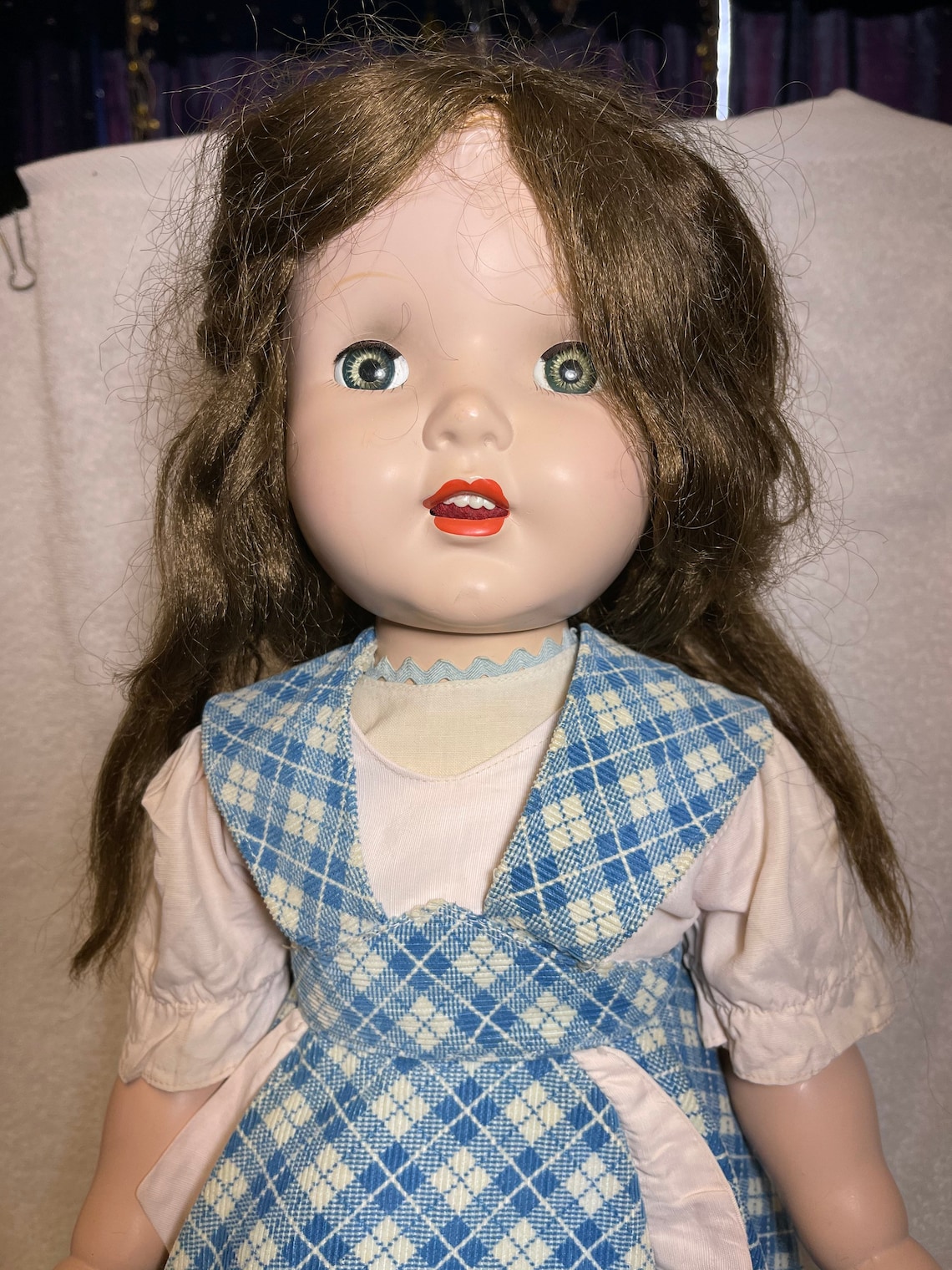 Vintage Hard Plastic Doll 26 Tall Circa 1960's Etsy