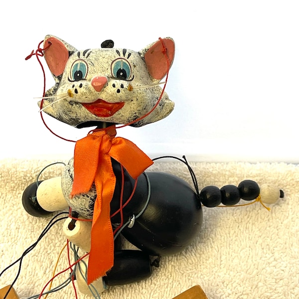Vintage Pelham Marionette Puppet Cat