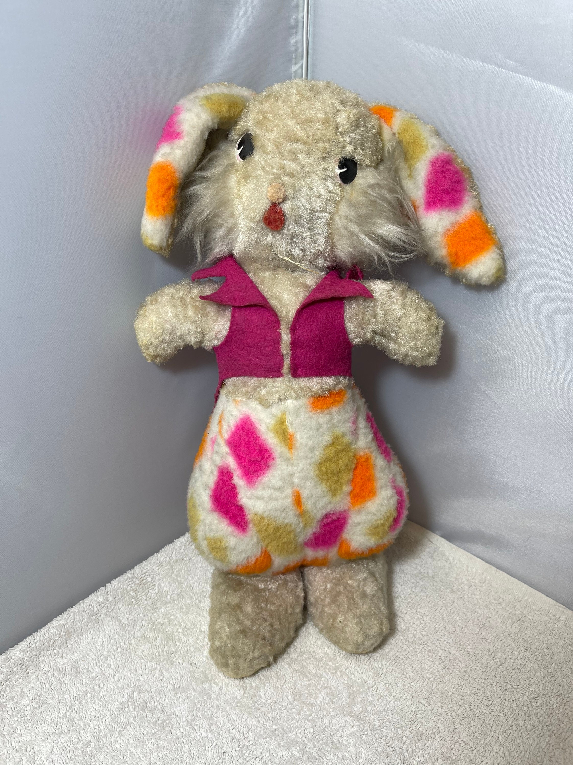 Vintage Stand up Rabbit Plush Animal 15 Tall | Etsy