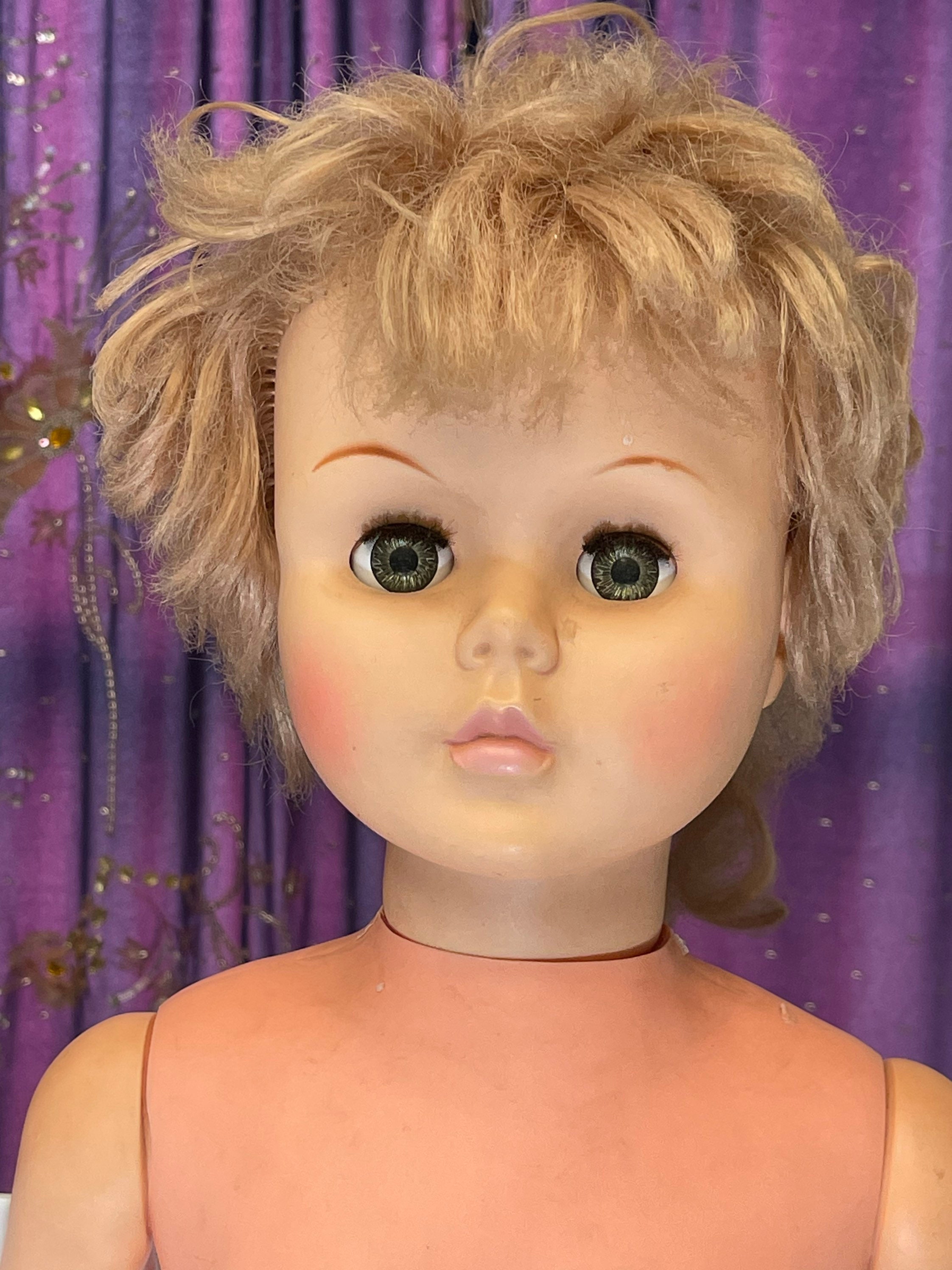 Vintage Uneeda Girl Doll 34 Tall - Etsy