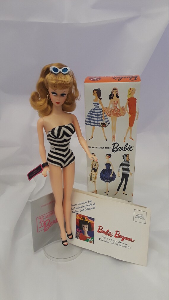 barbie teenage fashion model with pedestal stock no 850