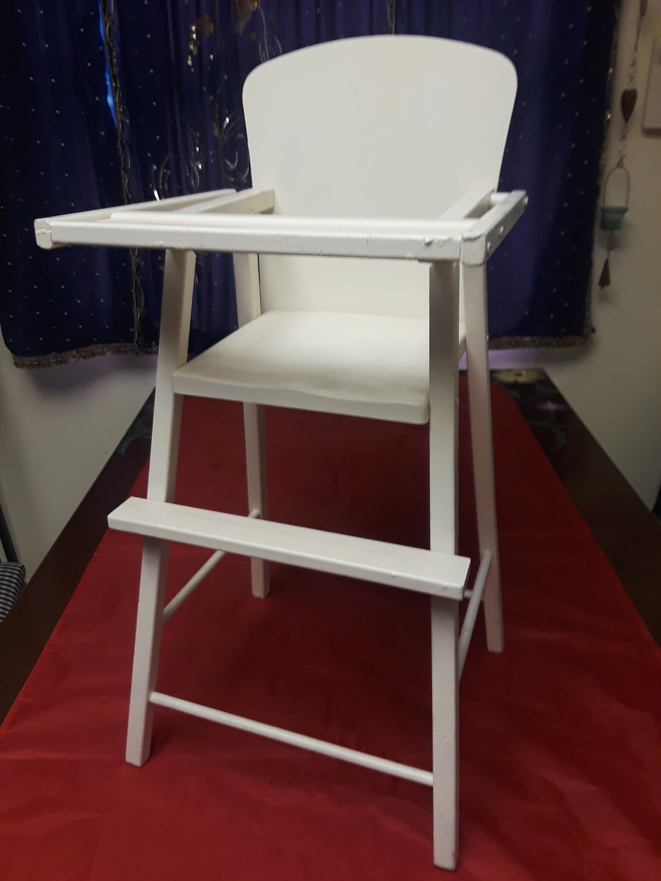 Wood High Chair Tray for Dolls 24 Tall Etsy UK