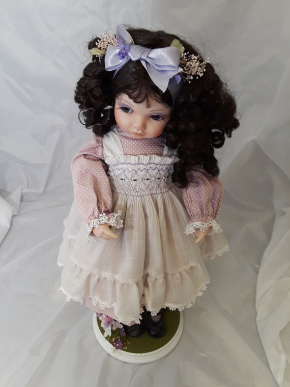 shy violet porcelain doll