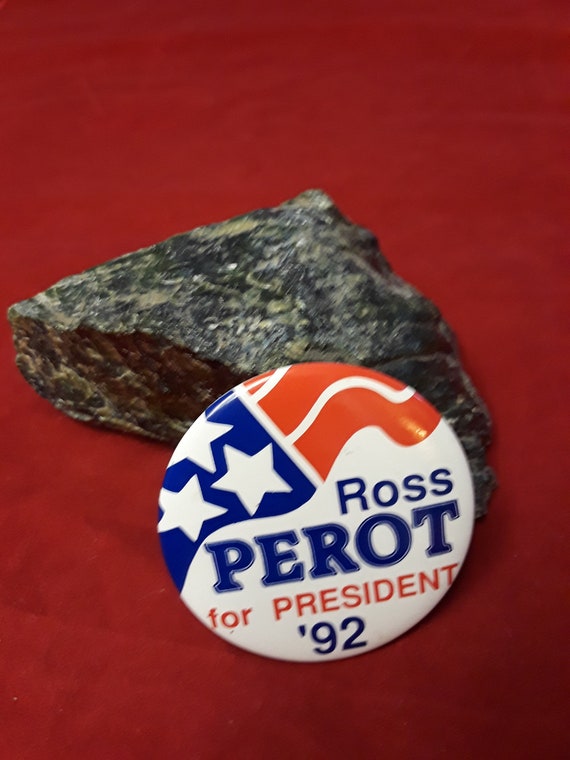 Ross Perot For President Pin 1992 2 1/8" Across.