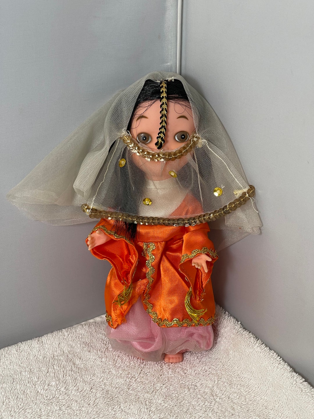 Vintage Walt Disney Its A Small World Doll New Series india 8 Tall. Etsy