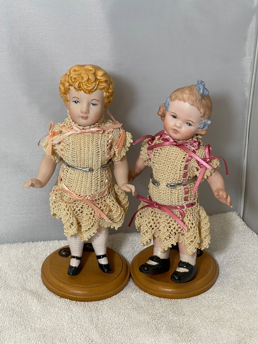 Vintage Bisque Dolls Set of 2 Dolls Etsy