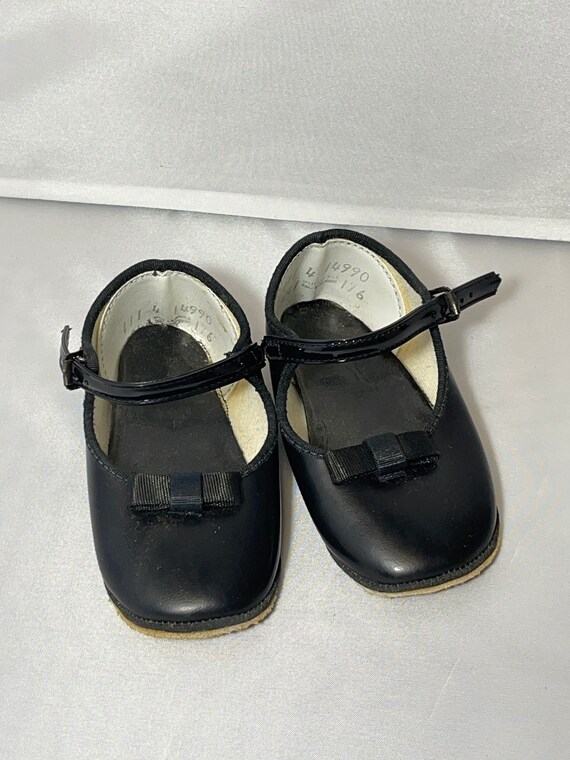 Vintage Baby Toddler Shoes Size 4 - image 9