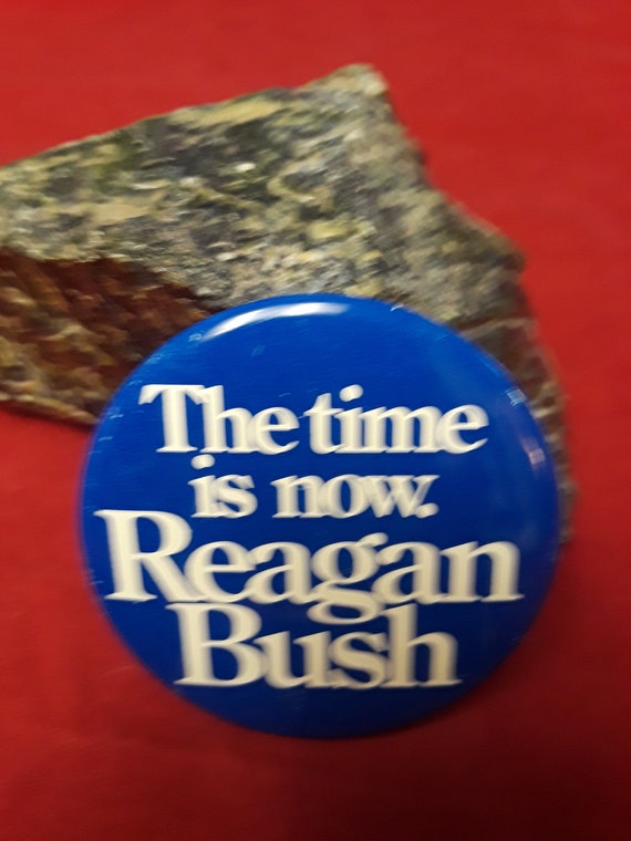 The Time is Now Reagan Bush 2 1/4" Tall 1980's - image 5
