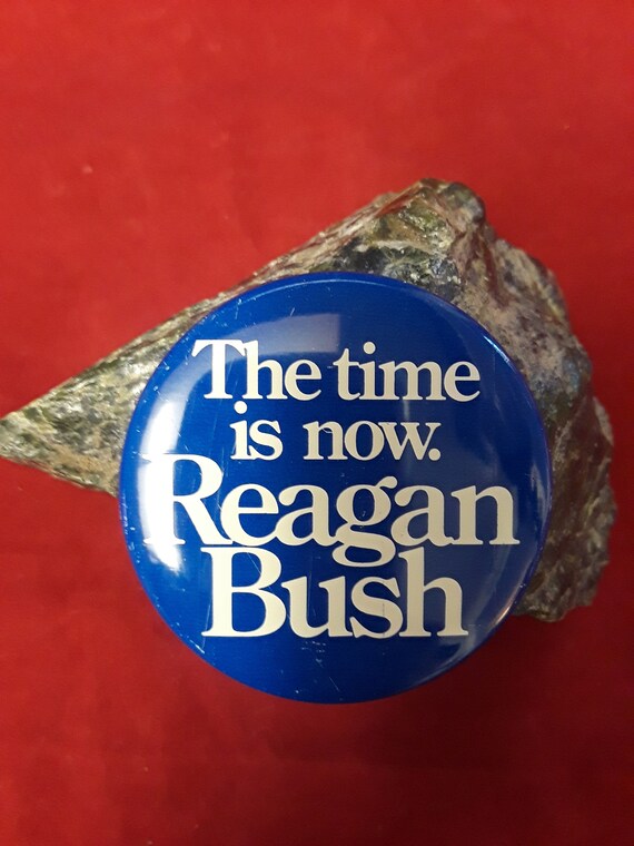 The Time is Now Reagan Bush 2 1/4" Tall 1980's - image 8