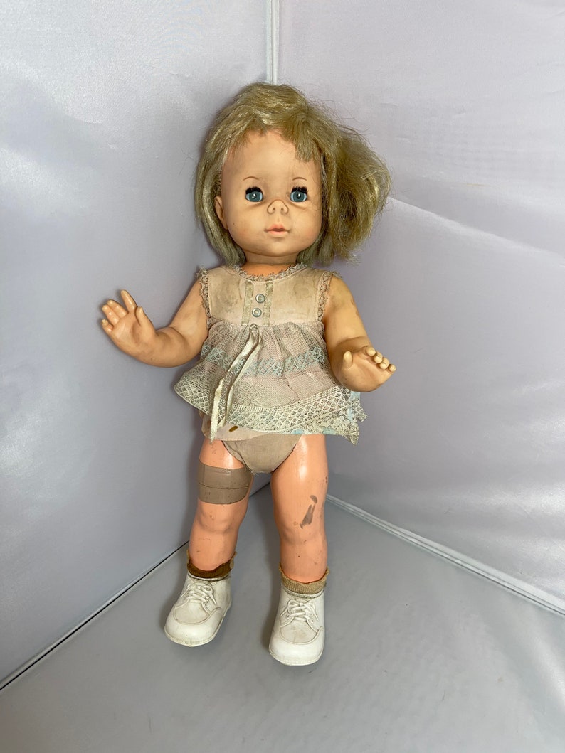 Vintage Mattel Baby First Step Doll 18 Tall 1964 Etsy