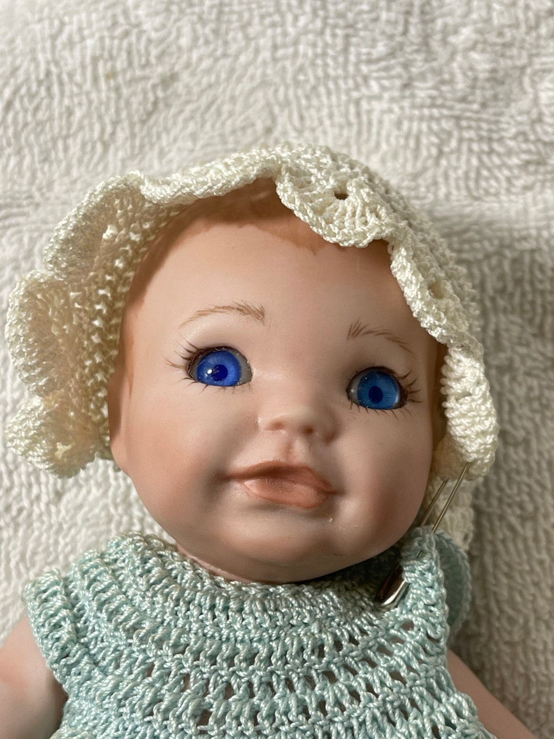 Vintage Porcelain Baby Doll 8.5 Tall Etsy