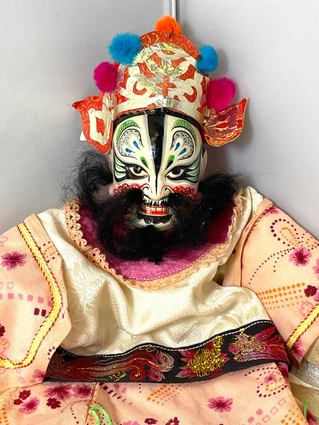 Vintage Chinese Hand Puppet Doll 14 Tall Etsy