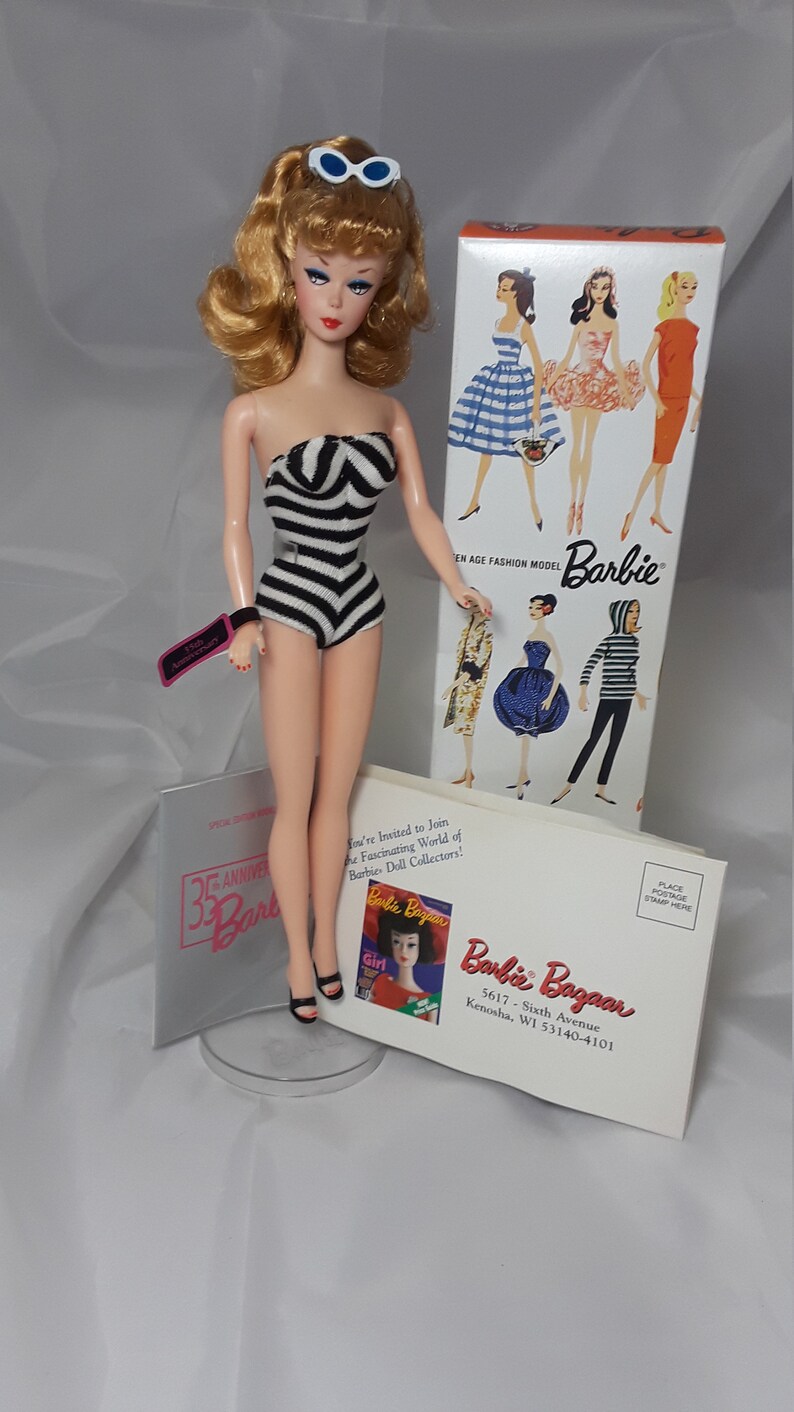 barbie teenage fashion model with pedestal stock no 850