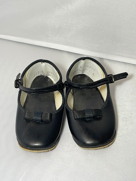 Vintage Baby Toddler Shoes Size 4 - image 5